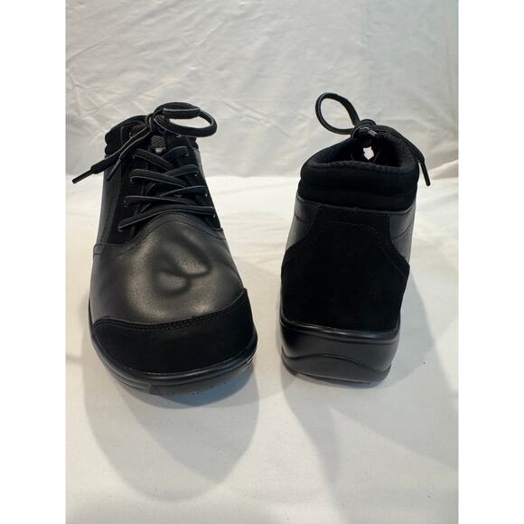 Ortho Feet Black Size 8 Wide Rosel Hands-Free Comfortable Leather Boot - Picture 10 of 16